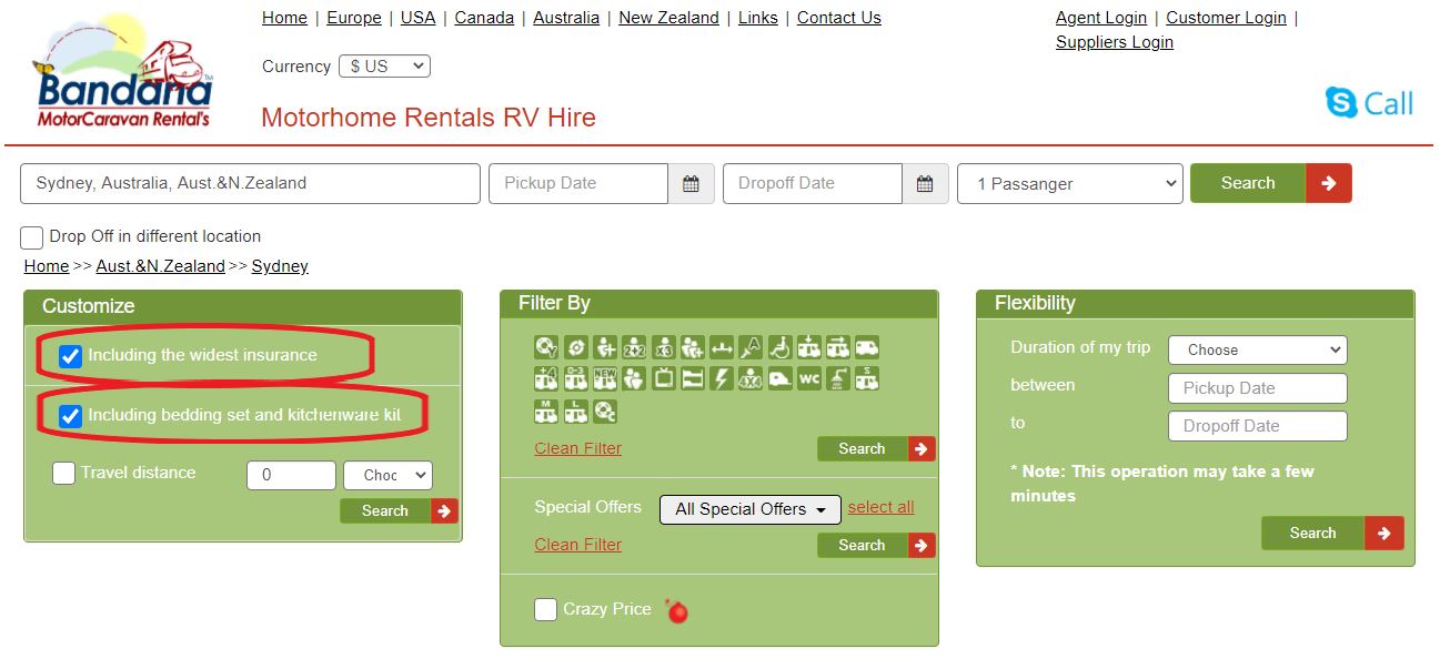 Motorhome rental in Australia - Personal customization Motorhome rental in Australia - Personal customization