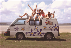 טיול עם קראוון באוסטרליה לדוגמה Hippie Drift