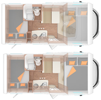 Vista Plus - 2 fixed double beds