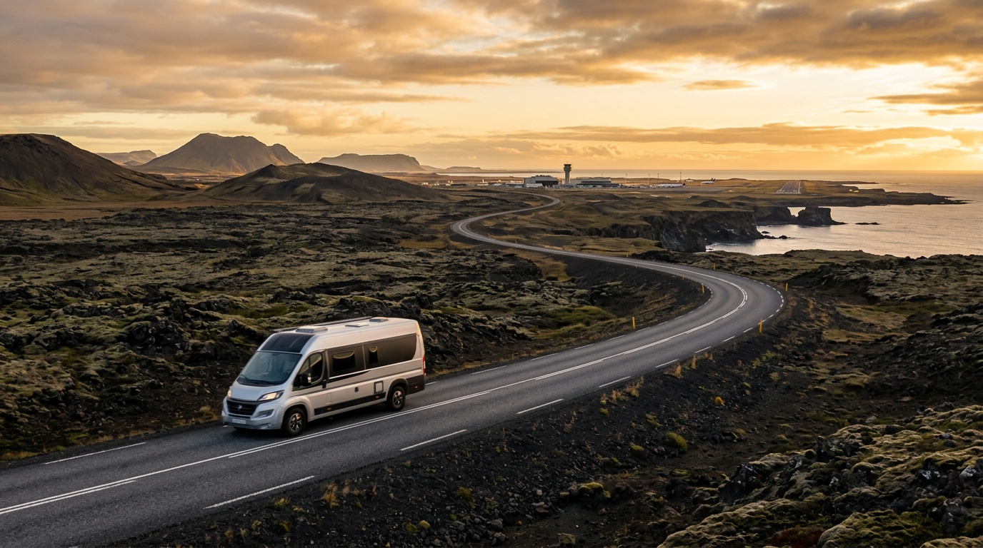 השכרת קרוואנים ורכבי נופש בקפלאוויק - נמל תעופה 2026
