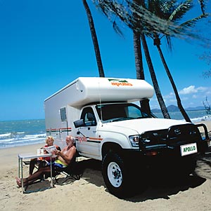 טיול עם קראוונים באוסטרליה לדוגמה Cheapa 4WD