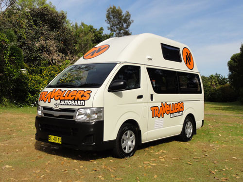 קרוואן השכרת קמפרוואן בניו זילנד לדוגמה Kuga Campervan