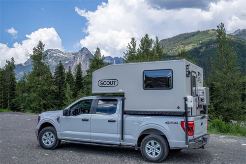 קרוואן 4x4 Scout Adventure Truck Camper Silver