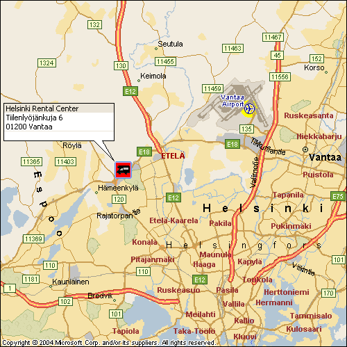 תחנת השכרת קרוואנים  - Touring Cars NL  - הלסינקי - תחנת החזרה בלבד