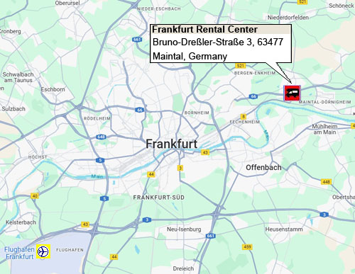 תחנת השכרת קרוואנים  - Indie Campers IT  - פרנקפורט - תחנת החזרה בלבד