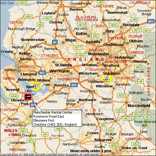 תחנת השכרת קרוואנים  - Touring Cars UK  - ליברפול - נמל תעופה
