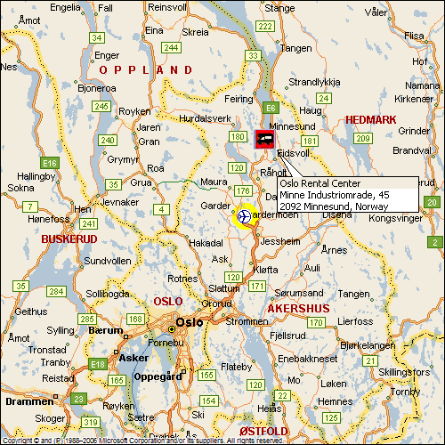תחנת השכרת קרוואנים  - Touring Cars ICE  - אוסלו - תחנת החזרה בלבד