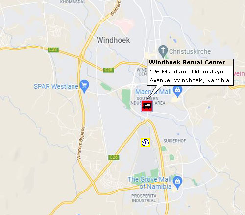 תחנת השכרת קרוואנים  - Asco Car Hire Namibia  - ווינדהוק  - נמל תעופה